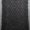 Оренбургский пуховый ажурный палантин черный, арт. A 12040-07